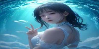 2025年夏季最新肉番《海边假日》特别篇封面，海滩阳光场景水彩清新萌系画风夏日氛围浓郁